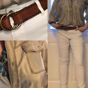 White Old Navy Rock Star Jeans Size 10 Tall